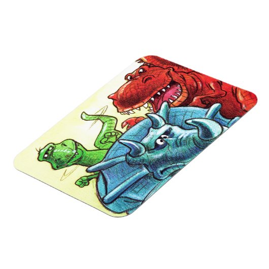Dinosaur Friends Magnet (Linke Seite)