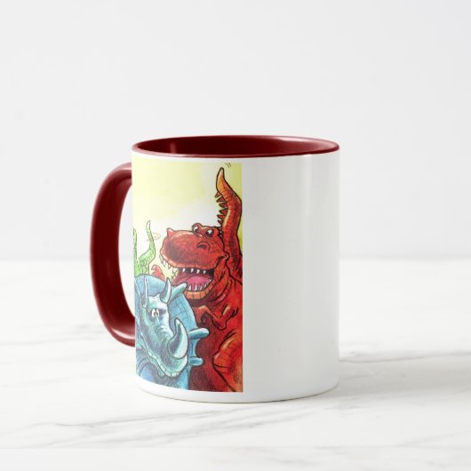 Dinosaur Friends Tasse (Vorderseite Links)