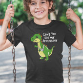 Dinosaur Fun Broken Arm Beileid Novelty T-Shirt