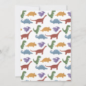 Dinosaur Geburts Einladung (Rückseite)