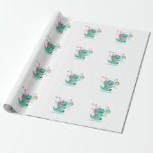 Dinosaur Geburtstag Geschenkpapier (Ungerollt)