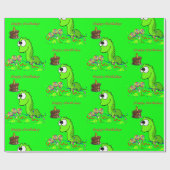 Dinosaur Geburtstag Geschenkpapier (Flach)