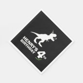 Dinosaur Geburtstag Papier Servietten (Ecke)