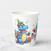 Dinosaur Geburtstag Pappbecher (Vorderseite)