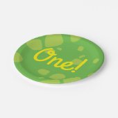 Dinosaur Geburtstag PArty Pappteller (Schrägansicht)