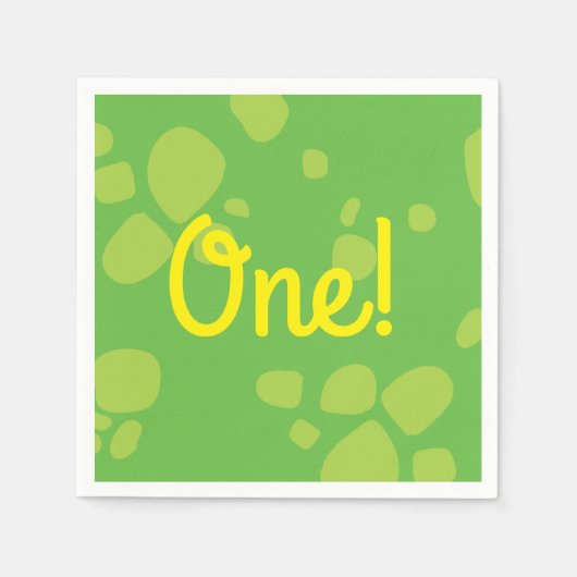 Dinosaur Geburtstag PArty Serviette (Vorderseite)