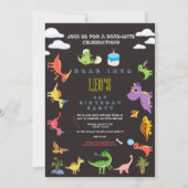 Dinosaur / Geburtstag süßer Dino-Junge  Einladung (Vorderseite)