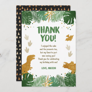 Dinosaur Geburtstag Vielen Dank Ihr Card Party Boy Einladung