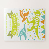 Dinosaur Geburtstag Vielen Dank Puzzle (Horizontal)