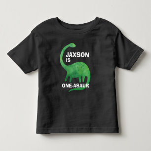 Dinosaur Geburtstags-T-Shirt - jedes Alter - Name Kleinkind T-shirt