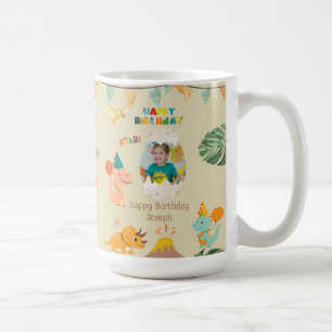 Dinosaur Geburtstags-Tasse Geschenk – Benutzerdefi Kaffeetasse