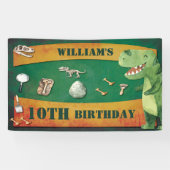 Dinosaur Geburtstagsbanner Banner (Horizontal)