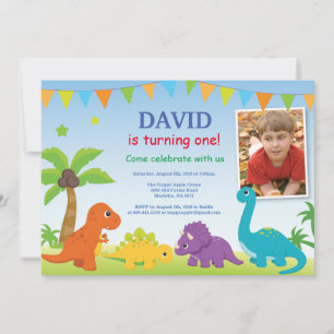 Dinosaur Geburtstagseinladung Dino-Party Einladung