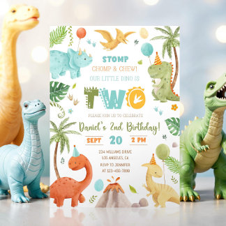 Dinosaur Geburtstagseinladung, EDITABLE Dinosaurie Einladung