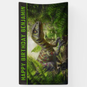 Dinosaur-Geburtstagsfeier Banner (Vertikal)