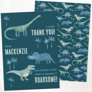 Dinosaur Geburtstagsfeier Danke