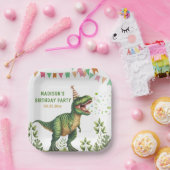 Dinosaur-Geburtstagsfeier Pappteller (Party)
