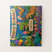 Dinosaur Geburtstagsfeier Puzzle (Vertikal)
