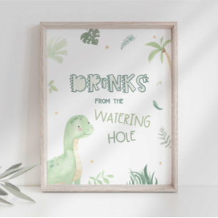 Dinosaur Geburtstagsfeier Schild
