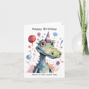 Dinosaur Geburtstagskarte, großartiger Geburtstag Karte