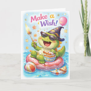 Dinosaur Geburtstagskarte – „Zeit, wie ein Dino zu Karte