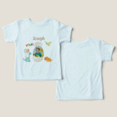 Dinosaur Geburtstagskinderoutfit - Individuelle Na (Design Vorderseite & Rückseite)