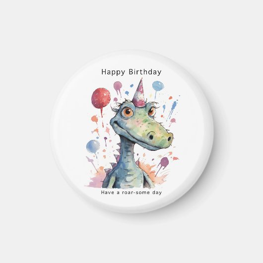 Dinosaur Geburtstagsmagnet, toller Geburtstag Magnet (Vorne)