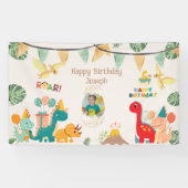 Dinosaur Geburtstagsparty Banner Custom (Horizontal)