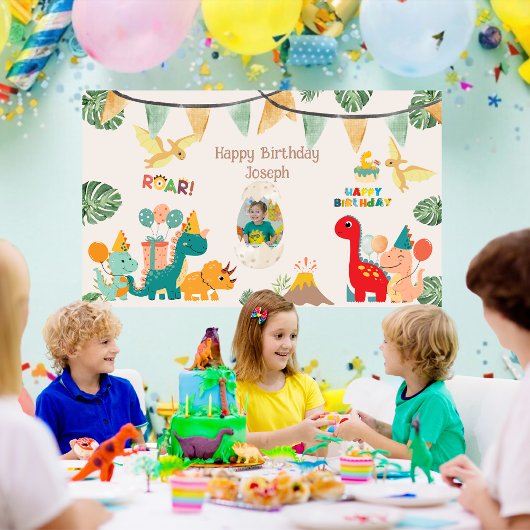 Dinosaur Geburtstagsparty Banner Custom
