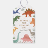 Dinosaur Geburtstagsparty Danke für Stompby Geschenkanhänger (Vorderseite)