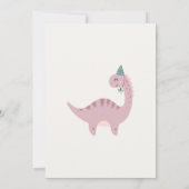 Dinosaur Geburtstagsparty Danke Karte (Rückseite)