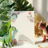 Dinosaur Geburtstagsparty Danke Karte