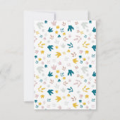 Dinosaur Geburtstagsparty Einladung (Rückseite)