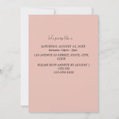 Dinosaur Geburtstagsparty Einladung (Rückseite)