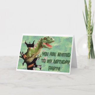 Dinosaur Geburtstagsparty Einladung