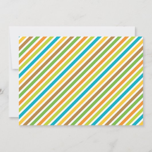 Dinosaur Geburtstagsparty Einladung (Rückseite)