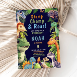 Dinosaur Geburtstagsparty Einladung