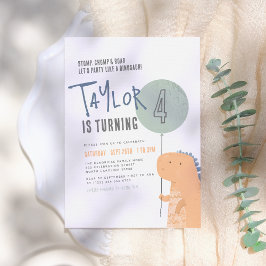 Dinosaur Geburtstagsparty Einladung