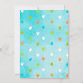 Dinosaur Geburtstagsparty Einladungen (Rückseite)