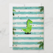 Dinosaur Geburtstagsparty Einladungen ROAR!!! (Rückseite)