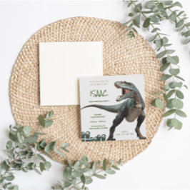 Dinosaur Geburtstagsparty Einladungskarte Einladung