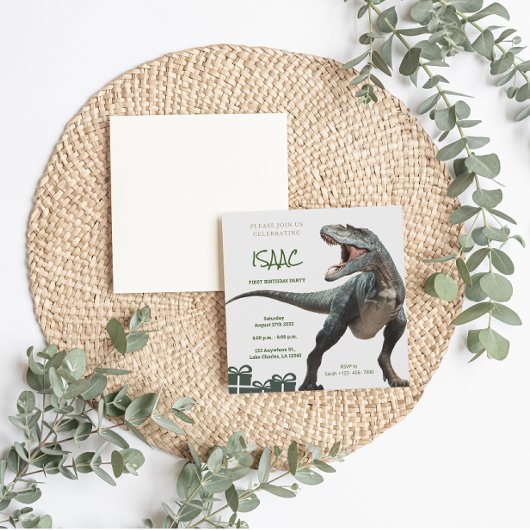 Dinosaur Geburtstagsparty Einladungskarte Einladung