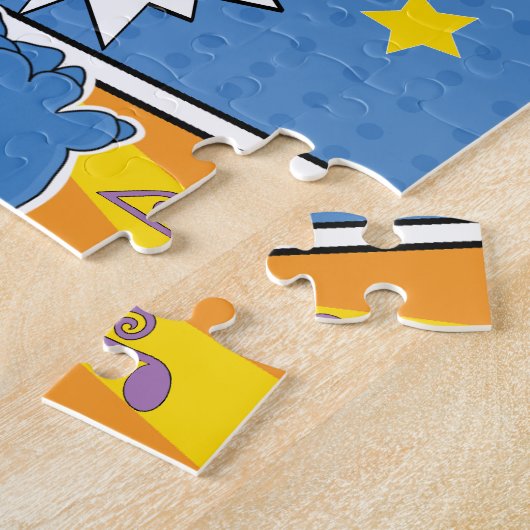 Dinosaur Geburtstagsparty Jigsaw Puzzle (Seite)