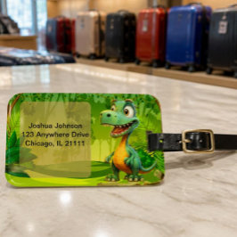 Dinosaur-Gepäckmarke Gepäckanhänger