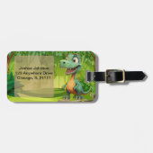 Dinosaur-Gepäckmarke Gepäckanhänger (Vorderseite horizontal)