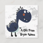 Dinosaur-Geschenkkarte Begleitkarte (Vorderseite)