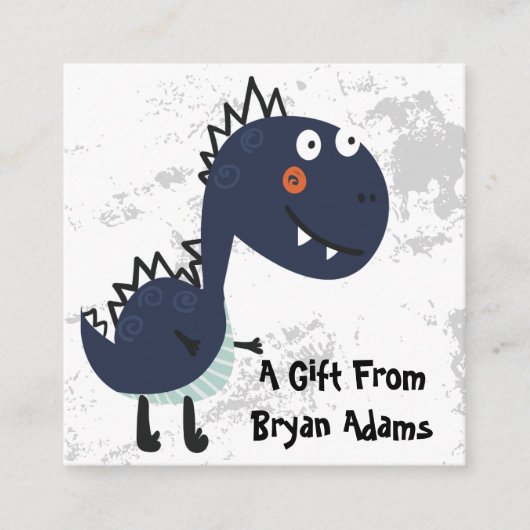 Dinosaur-Geschenkkarte Begleitkarte (Vorderseite)