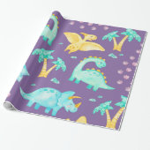 Dinosaur-Geschenkpapier Geschenkpapier (Ungerollt)