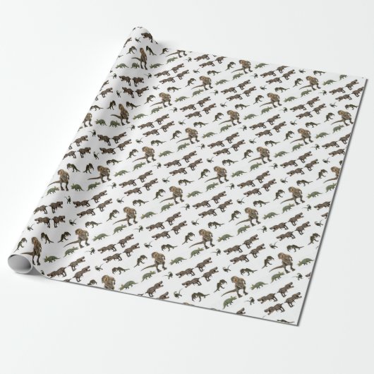 Dinosaur-Geschenkpapier Geschenkpapier (Ungerollt)