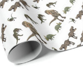 Dinosaur-Geschenkpapier Geschenkpapier (Rolleneckpunkt)